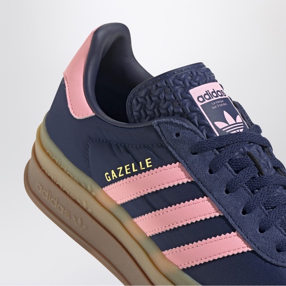 ADIDAS | 6 | Gazelle Bold Thick Gum Sole Platform Lace Up Striped Sneakers NIB - Picture 6 of 13